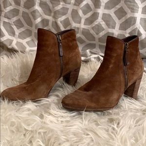 n.d.c. Suede Round-Toe Booties